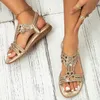 ASKSA Femmes sandales paillettes été, sandales strass Voir les images du produit 4