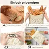 Brotbeutel Bienenwachs 2 Stück, Standboden, Produktbild-Vorschau 4