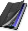 A tablet case is shown with its cover partially opened, revealing layers and the tablet screen. Podgląd zdjęcia produktu