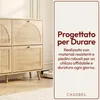 CASABEL Scarpiera 4 Ante a Ribalta, Stile Retrò, Legno Anteprima dell’immagine prodotto 7