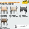 CASARIA® Gruppo di Sedute Leo Set 5 Pezzi Tavolo da Pranzo Anteprima dell’immagine prodotto 7