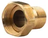 Messing Gewinde-Fitting Schaft flachdichtend mit Kappe Produktbild-Vorschau 2