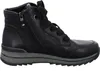 A side view of a black leather boot. Anteprima dell’immagine prodotto