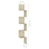 vidaXL Wand-Eckregal Sonoma-Eiche 20x20x127,5 cm Produktbild-Vorschau 8