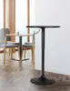 Table de bar Lamoni  - h85-106 cm x Ø60 cm - Noir/noir Voir les images du produit 5