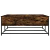 The Living Store Couchtisch Räuchereiche 100x99x40 cm Produktbild-Vorschau 8