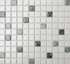 Mosaikfliese Keramikmosaik weiß schwarz grau struktur Boden Produktbild-Vorschau 1