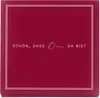 ITENGA 80x Servietten Schön dass du da bist V3 bordeaux rot Produktbild-Vorschau 3
