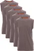 Mivaro Herren Tank Top 5er Pack aus Baumwolle in Anthrazit Produktbild-Vorschau 1