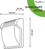 LUMILED Buitenwandlamp Modern 230V E27 Wandlamp Buitenlamp Productafbeelding-voorbeeld 16