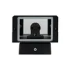 A black outdoor wall light fixture with a clear glass front, mounted on a white background. Náhľad obrázku produktu