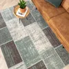 Teppich Vintage - Spring Patchwork Grün Grau Produktbild-Vorschau 3