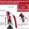 Korkenzieher Profi – Hebel Flaschenöffner aus Zinklegierung Produktbild-Vorschau 2