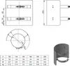 Ø 150 mm Ofenrohr Strahlungsschutz - 25 cm - schwarz Produktbild-Vorschau 2