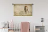 MuchoWow® Wandteppich Wandbehang Löwen - Afrika - Gras Produktbild-Vorschau 2