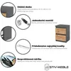 A collage of product features and a nightstand illustration. Náhľad obrázku produktu