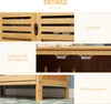 kleankin Badezimmerschrank Badschrank mit 2 Lamellentüren, Produktbild-Vorschau 6