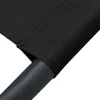 vidaXL Sonnenliege Stoff Schwarz Produktbild-Vorschau 5