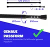 Diagram showing the adjustable features of a telescopic rod. Anteprima dell’immagine prodotto