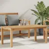 vidaXL Couchtisch Braun 110 x 55 x 45 cm Massivholz Teak Produktbild-Vorschau 2