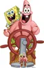 Spongebob a Patrick - Přátelé - kartonový stojan - 133x85 Náhled obrázku produktu 1