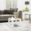 vidaXL Beistelltisch Weiß 50x50x35 cm Holzwerkstoff Produktbild-Vorschau 2