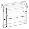 Quadratische Prospektbox 150x150mm mit Deckel wetterfest im Produktbild-Vorschau 8