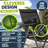 tillvex Gartenstuhl Anthrazit klappbar aus Aluminium | Produktbild-Vorschau 7