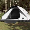 vidaXL Kuppel-Campingzelt 4 Personen Weiß Dunkel Produktbild-Vorschau 2