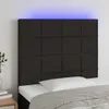 vidaXL LED Kopfteil Schwarz 100x5x118/128 cm Stoff -  Kopf- Produktbild-Vorschau 2