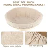 2er Set Leinentuch Brot Backen Gärkorb Bäckerleinen 25cm Produktbild-Vorschau 3