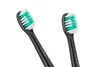 Teesa TSA8017 Spazzolini di ricambio Sonic Black, medio, 2 Anteprima dell’immagine prodotto 2
