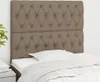 The Living Store Kopfteile 2 Stk. Taupe 100x7x78/88 cm Produktbild-Vorschau 2