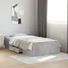 vidaXL Bettgestell mit Schubladen Betongrau 75x190 cm Produktbild-Vorschau 2