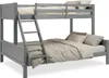 Homestyle4u Poschodová posteľ 90x200 a 140x200 podkrovná Náhľad obrázku produktu 5