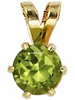 JOBO Anhänger 585 Gold Gelbgold 1 Peridot grün Produktbild-Vorschau 4