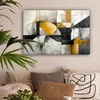Wandbilder wohnzimmer 90x60 cm - Abstrakt und Modern - Gold Produktbild-Vorschau 2