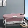 Faltbare Silikonbadewanne, rosa, tragbare Produktbild-Vorschau 2