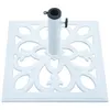 Möbel Sonnenschirmständer Weiß 12 kg 49 cm Gusseisen - Produktbild-Vorschau 4