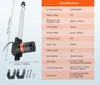 SucceBuy 12 V, 12-calowy, wytrzymały siłownik liniowy 1320 Podgląd zdjęcia produktu 7