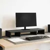 vidaXL Supporto per monitor regolabile in look rovere nero Anteprima dell’immagine prodotto 1