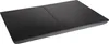 A black induction cooktop with two burners is shown from a slightly elevated side angle against a white background. Anteprima dell’immagine prodotto