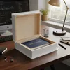 Creative Deco Buchbox Weiße Holzkiste mit Deckel 24 x 19 x Produktbild-Vorschau 7