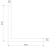 Riggatec Alu Winkel Profil 60x60x5 mm Länge 1,0 m Produktbild-Vorschau 2