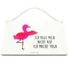 Mr. & Mrs. Panda hängeschild Flamingo Yoga DIN A4 - Weiß - Produktbild-Vorschau 3