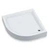 Douchebak kwartcirkel 80x80x16, sanitairacryl, glad Productafbeelding-voorbeeld 3