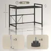 HOMCOM Erweiterbares Mikrowellenregal Mikrowellenständer Produktbild-Vorschau 3