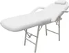 vidaXL Kosmetikstuhl Tragbar Kunstleder 185×78×76 cm Weiß Produktbild-Vorschau 1