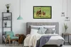 MuchoWow® Gerahmtes Poster Pferde - Gras - Braun 90x60 cm - Produktbild-Vorschau 5