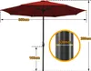 Aopunly Parasol Rond,Manivelle Pliable Fer Parasol de Voir les images du produit 2